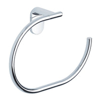 Porta asciugamani ad anello da parete Cromo in Acciaio cromato Mod. Zero