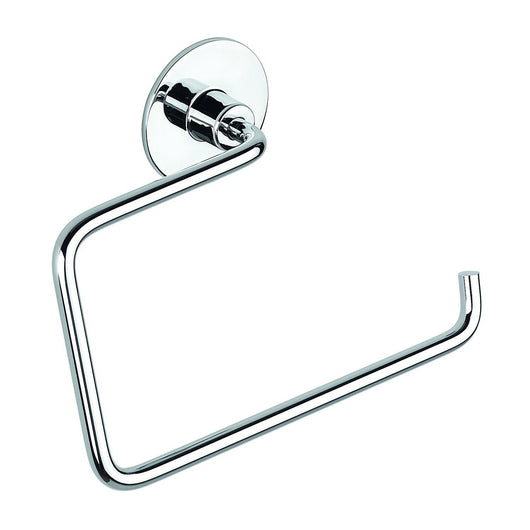Porta asciugamani ad anello da parete Cromo in Acciaio cromato Mod. Wind