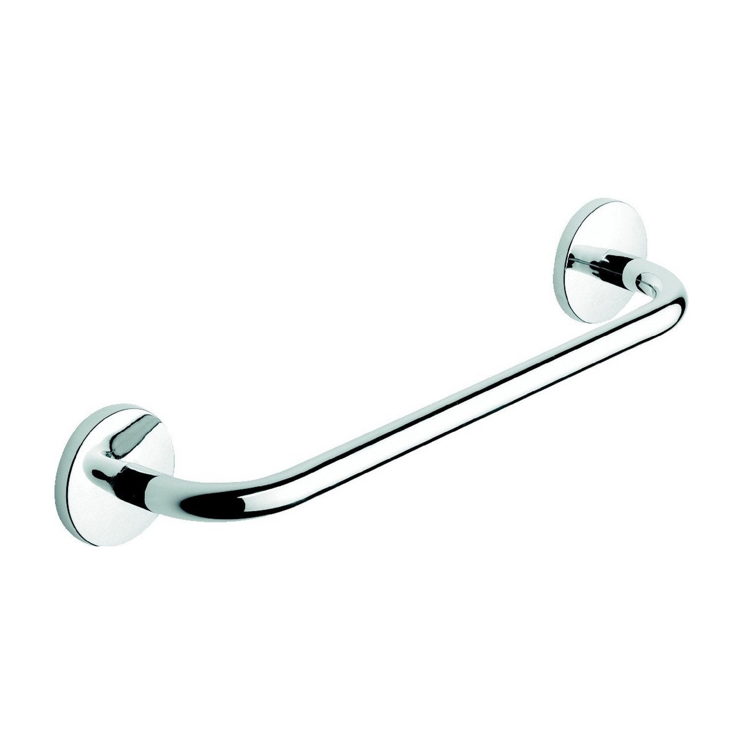 Porta asciugamani 30cm da parete Cromo in Acciaio cromato Mod. One duo cromo