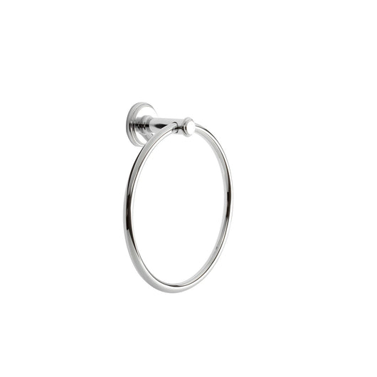 Porta asciugamani ad anello da parete Cromo in Ottone cromato Mod. Impero