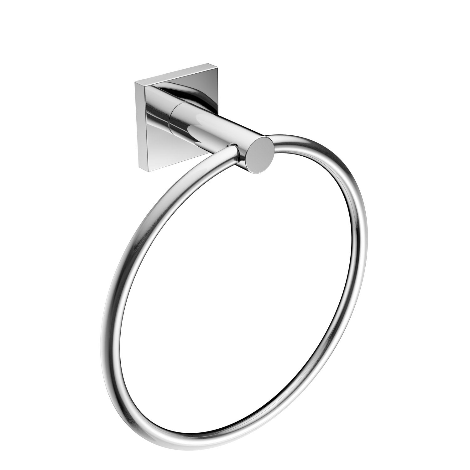 Porta asciugamani ad anello da parete Cromo in Ottone cromato Mod. Suite