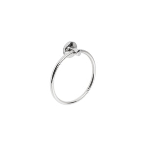 Porta asciugamani ad anello da parete Lucida in Acciaio Mod. T-Line