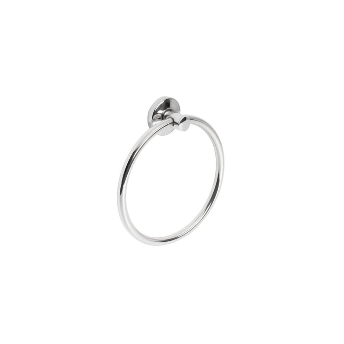 Porta asciugamani ad anello da parete Lucida in Acciaio Mod. T-Line
