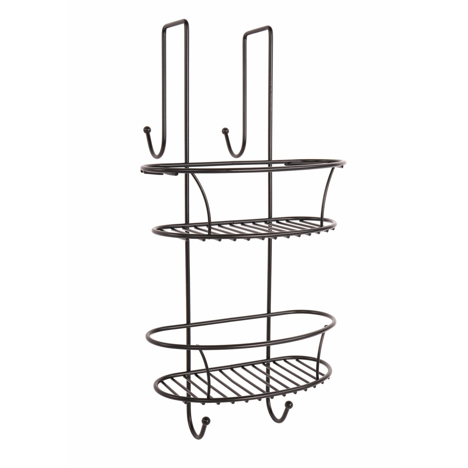 Spider doccia da Appendere Nero opaco in Acciaio verniciato Mod. New chrome black