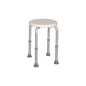 Sgabello 4 gambe  Bianco in Alluminio e Resine termoplastice Mod. Safe