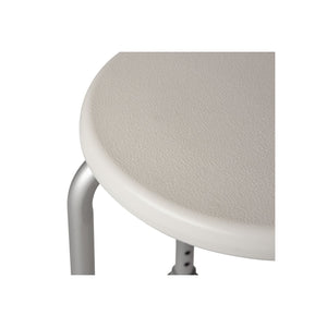 Sgabello 4 gambe  Bianco in Alluminio e Resine termoplastice Mod. Safe