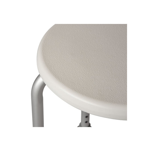 Sgabello 4 gambe  Bianco in Alluminio e Resine termoplastice Mod. Safe