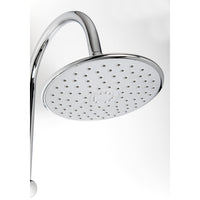 Saliscendi Doccia con soffione e doccetta Satinata in Acciaio inox e ottone spazzolato Mod. Poseidon satin