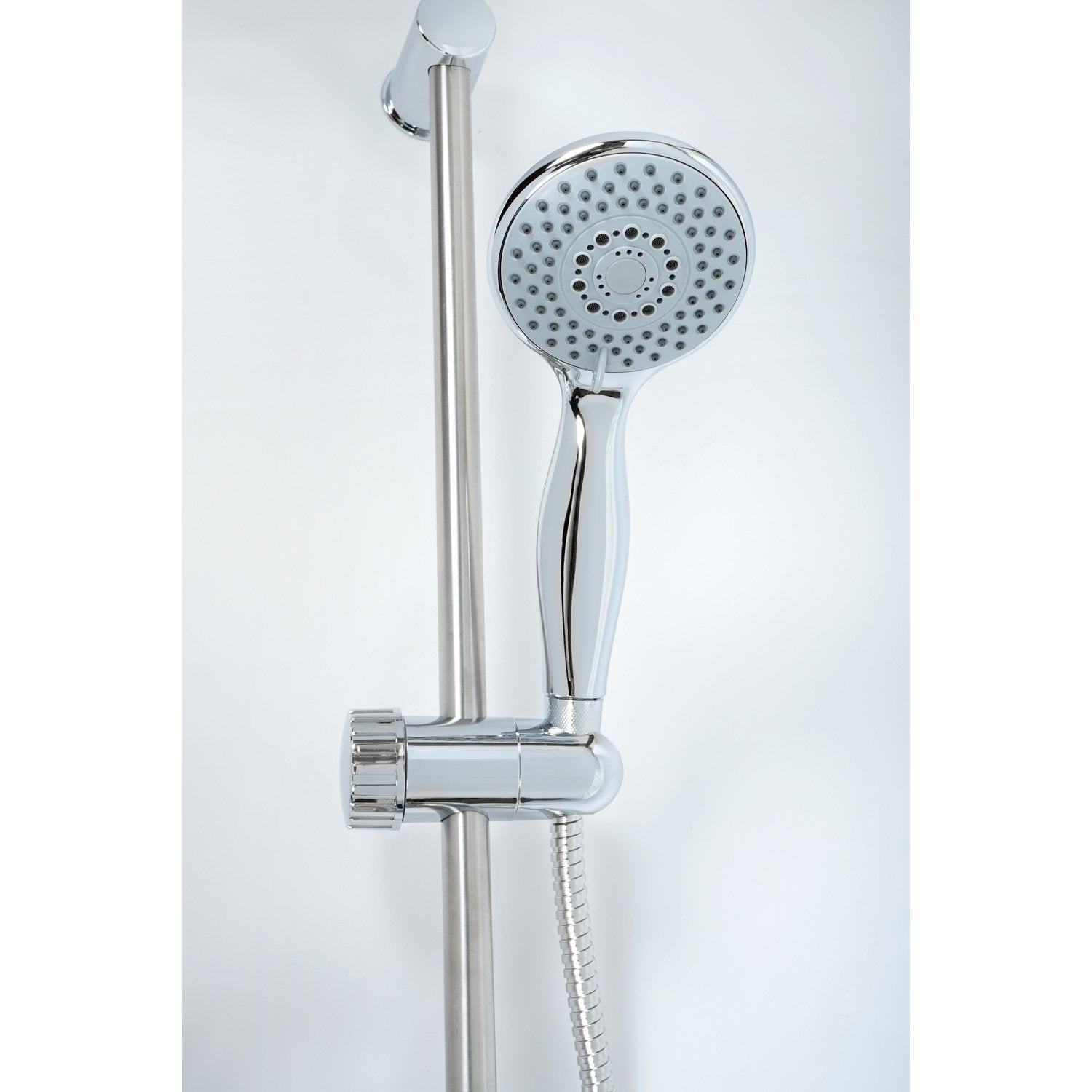 Saliscendi Doccia 3 getti Doppia aggraffatura in Acciaio inox e ABS Mod. Sun-set