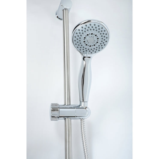 Saliscendi Doccia 3 getti Doppia aggraffatura in Acciaio inox e ABS Mod. Sun-set