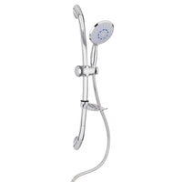 Saliscendi Doccia 3 getti con ECO-STOP Doppia aggraffatura in Acciaio inox e ABS Mod. Moon