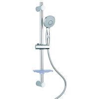 Saliscendi Doccia 4 getti con ECO-STOP Doppia aggraffatura in Acciaio inox e ABS Mod. Orbit