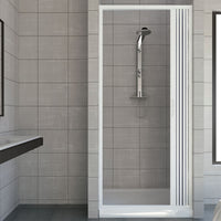 Porta doccia 150 CM in PVC mod. Vergine con apertura laterale