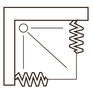 Box doccia 70x70 in PVC mod. Acquario con apertura centrale