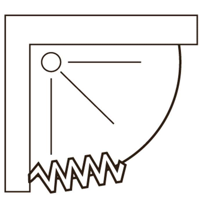 Box doccia 90x90 in PVC mod. Scorpione con apertura laterale