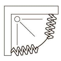 Box doccia 80x80 in PVC mod. Scorpione con apertura centrale
