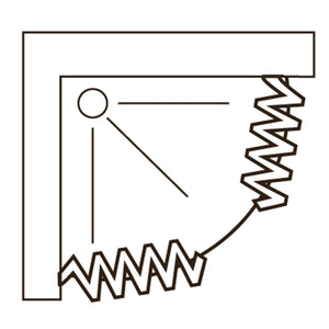 Box doccia 80x80 in PVC mod. Scorpione con apertura centrale