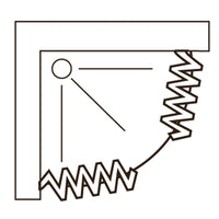 Box doccia 90x90 in PVC mod. Scorpione con apertura centrale