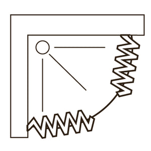 Box doccia 90x90 in PVC mod. Scorpione con apertura centrale