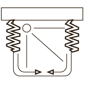 Box a 3 lati 70x70x70 in PVC mod. Ariete con apertura centrale