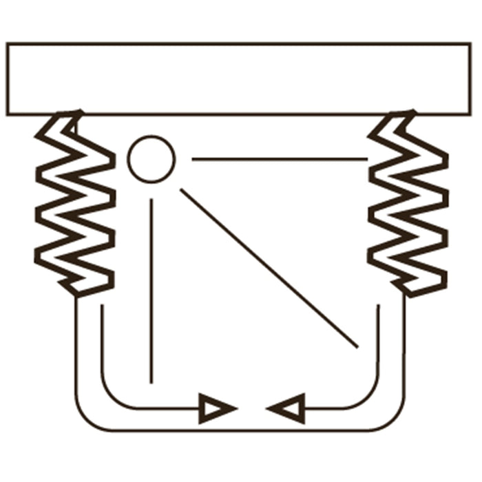 Box a 3 lati 70x70x70 in PVC mod. Ariete con apertura centrale