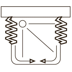 Box a 3 lati 70x90x70 in PVC mod. Ariete con apertura centrale
