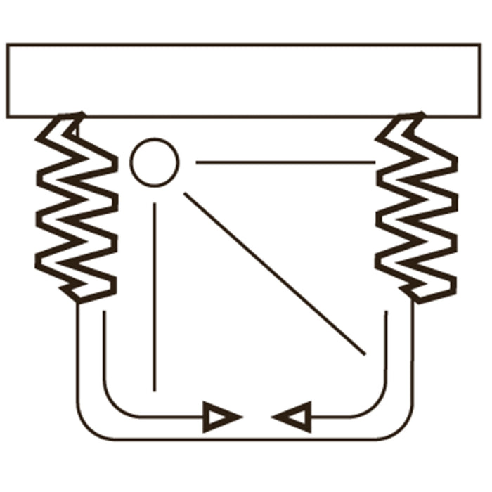 Box a 3 lati 70x90x70 in PVC mod. Ariete con apertura centrale