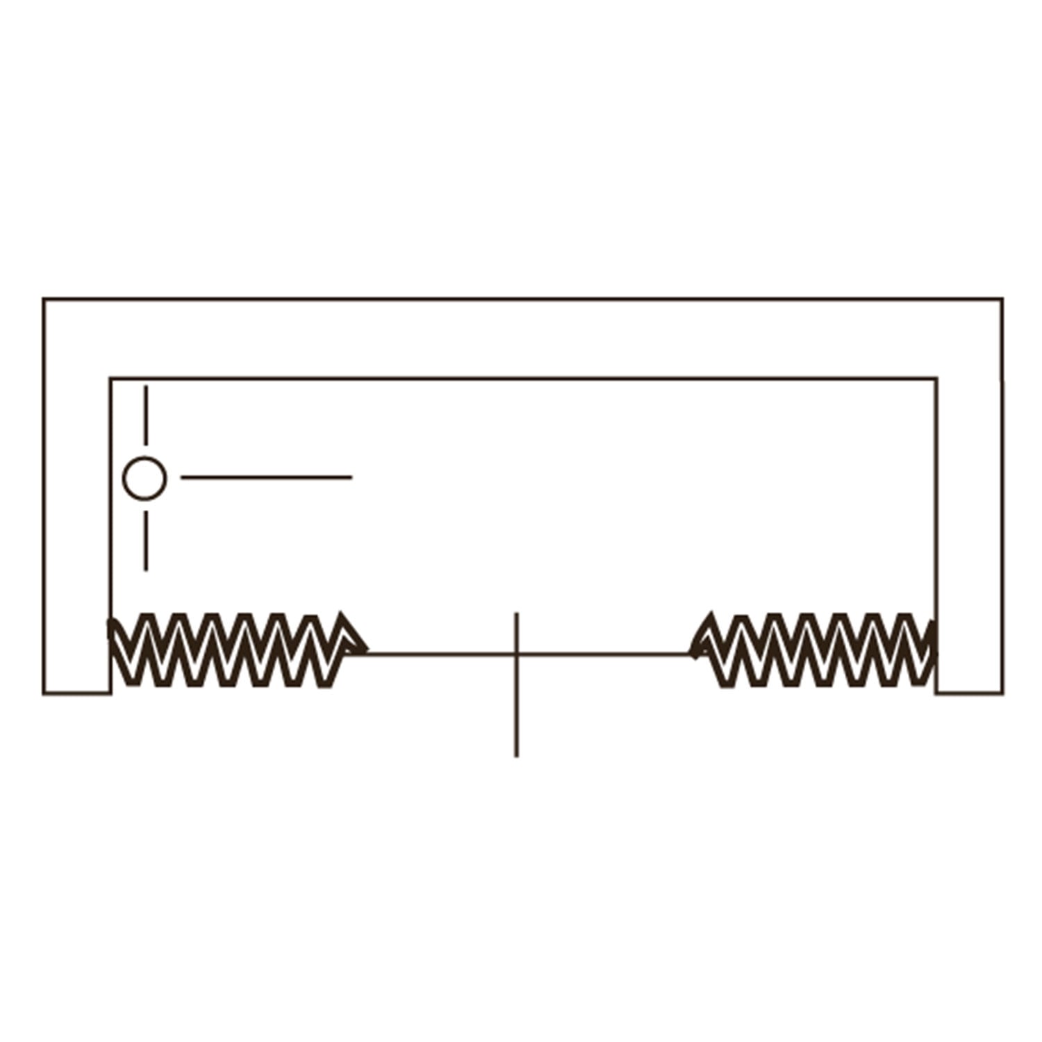 Porta doccia sopravasca 140 CM in PVC mod. Nina con apertura centrale