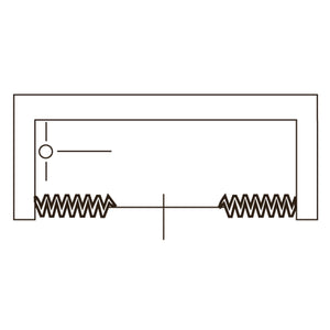 Porta doccia sopravasca 140 CM in PVC mod. Nina con apertura centrale