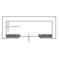 Porta doccia sopravasca 150 CM in PVC mod. Nina con apertura centrale