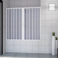 Porta doccia sopravasca 160 CM in PVC mod. Nina con apertura centrale