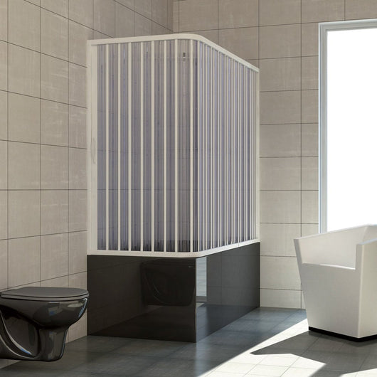 Box doccia sopravasca 70x140 in PVC mod. Nadia con apertura laterale