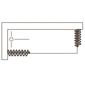 Box doccia sopravasca 70x140 in PVC mod. Nadia con apertura centrale