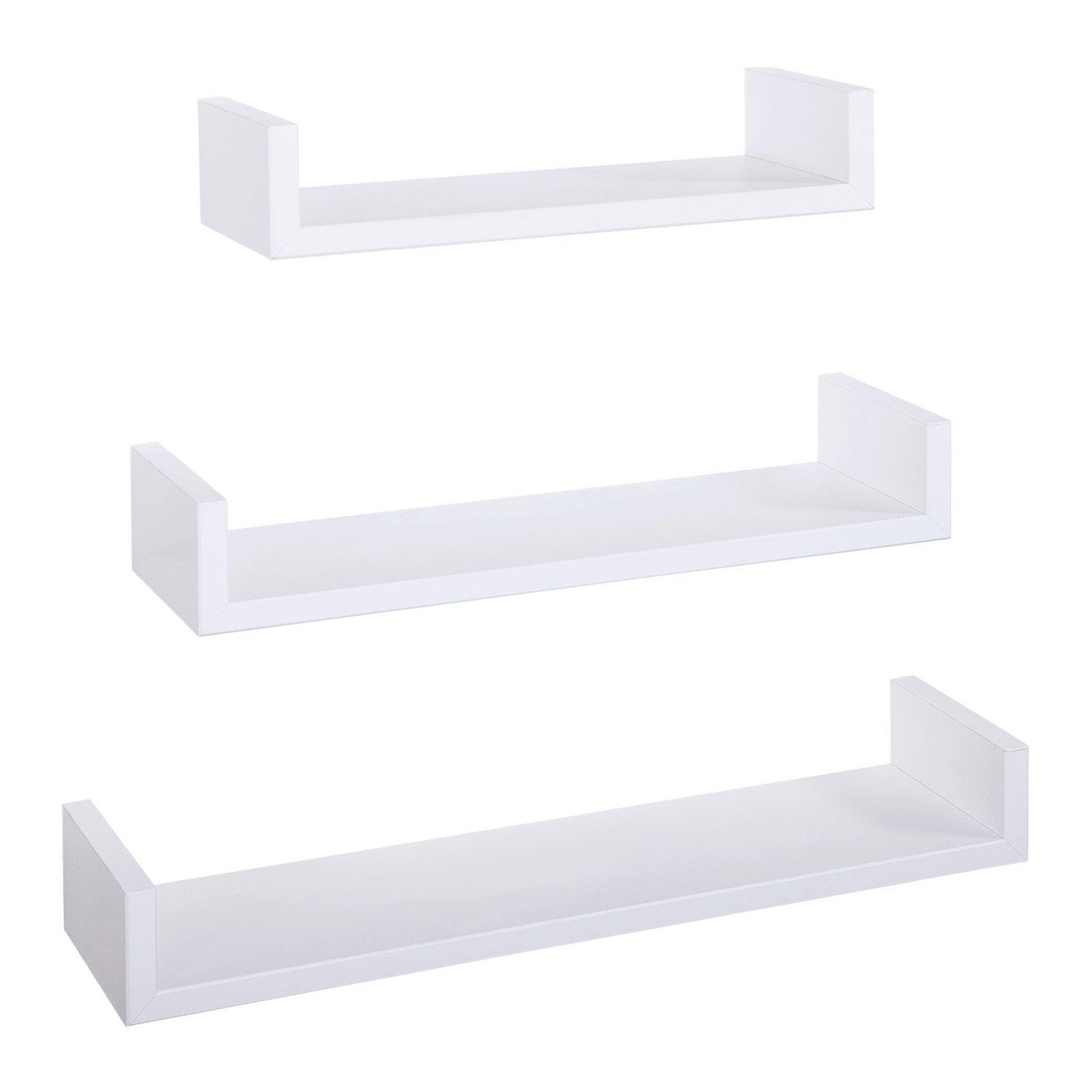 Mensole da Parete Set di 3 pz colore Bianco mod. Calamita