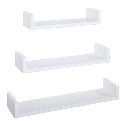 Mensole da Parete Set di 3 pz colore Bianco mod. Calamita