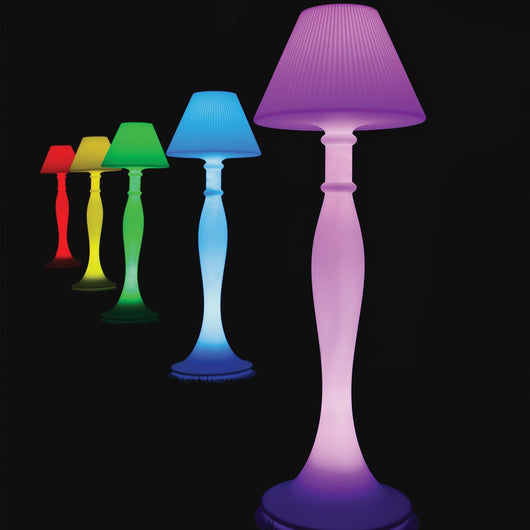 Lampada da terra in resina Eva 180 cm Led RGB