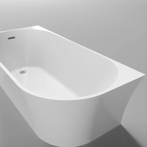 Vasca da bagno a muro 170cm bianco lucido LATO SINISTRO Mod. Olimpia