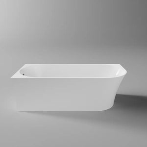 Vasca da bagno a muro 170cm bianco lucido LATO SINISTRO Mod. Olimpia