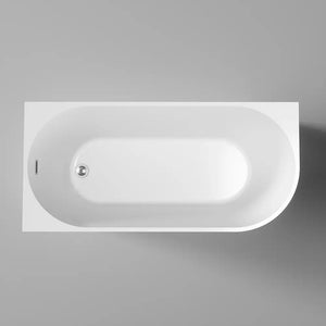 Vasca da bagno a muro 170cm bianco lucido LATO SINISTRO Mod. Olimpia