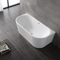 Vasca da bagno a parete 80x170 cm scarico incluso  Arya