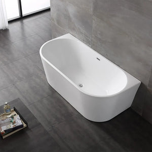 Vasca da bagno a parete 80x170 cm scarico incluso  Arya