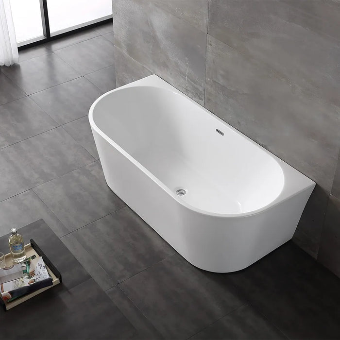 Vasca da bagno a parete 80x170 cm scarico incluso  Arya