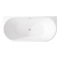 Vasca da bagno a parete 80x170 cm scarico incluso  Arya