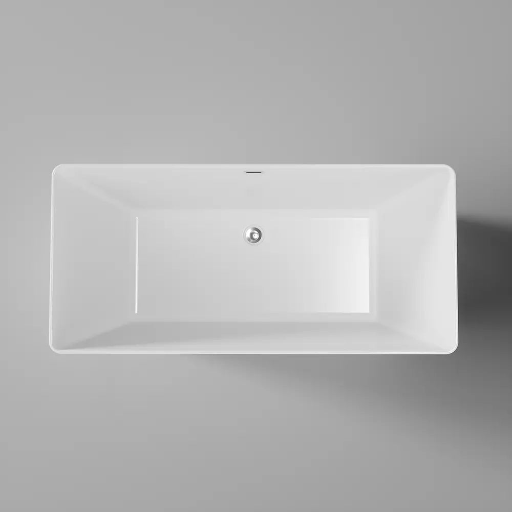 Vasca da bagno freestanding 170cm acrilico bianco lucido | Letizia