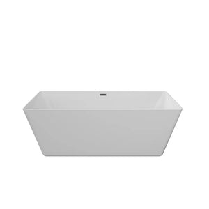 Vasca da bagno freestanding 170cm acrilico bianco lucido | Letizia