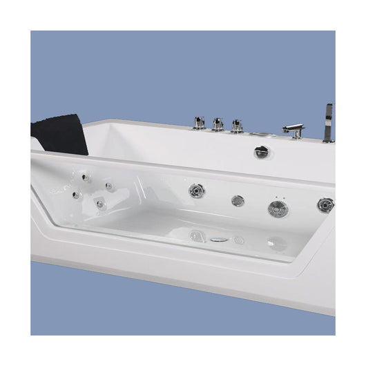 Vasca da bagno con idromassaggio e vetrata frontale space