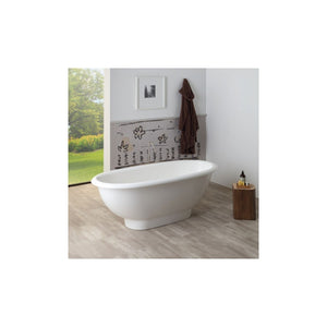 Vasca da bagno design in mineralmarmo bianco new york