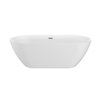 Vasca da bagno freestanding 170cm in acrilico bianco lucido | Atena