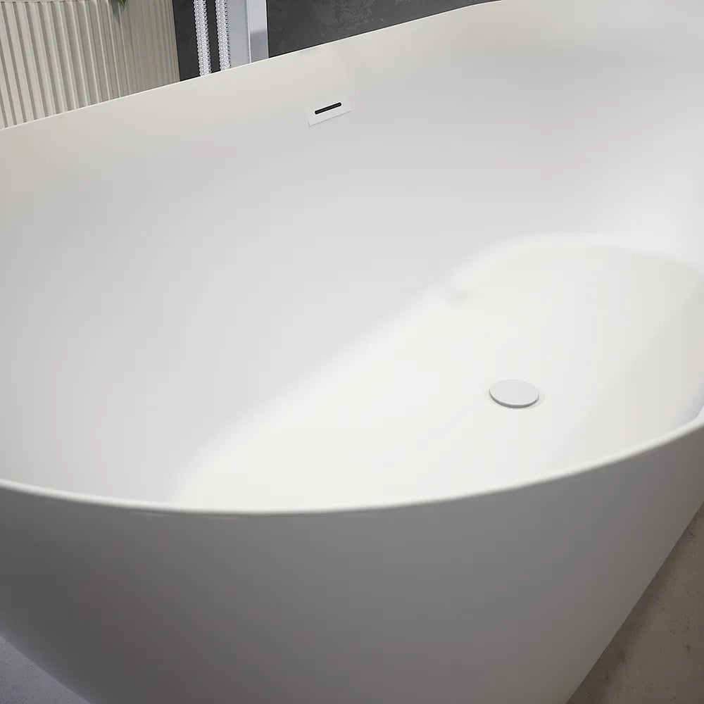 Vasca da bagno freestanding 170cm in acrilico bianco opaco | Atena