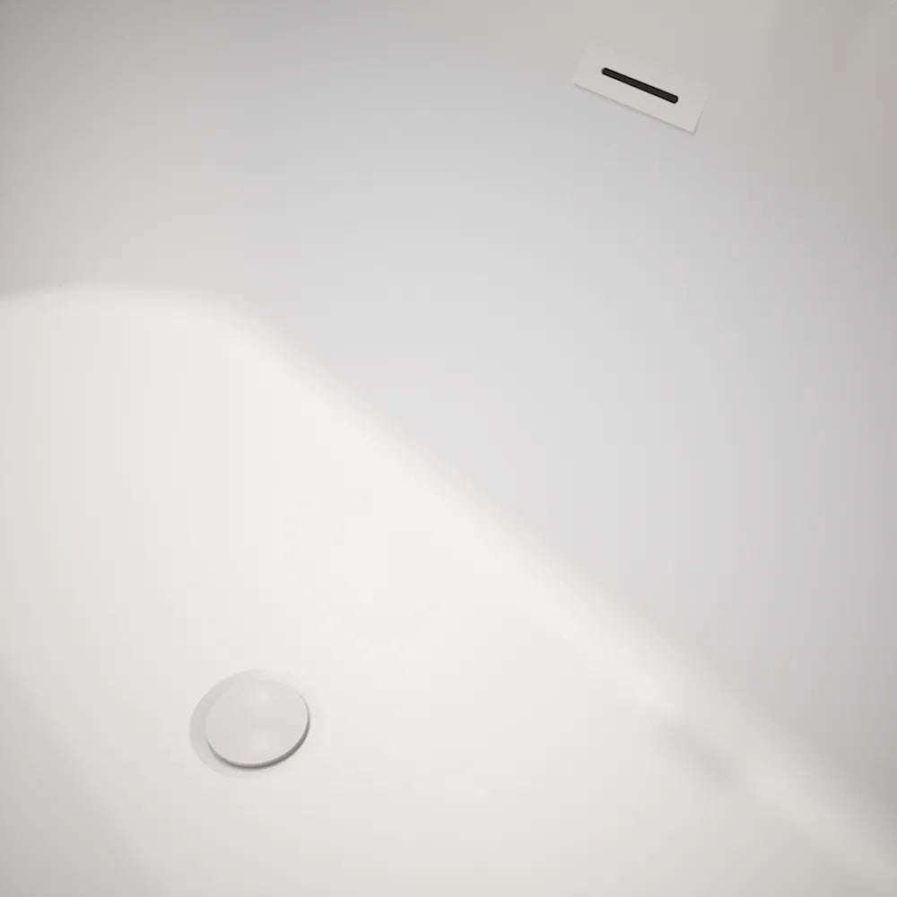 Vasca da bagno freestanding 170cm in acrilico bianco opaco | Atena